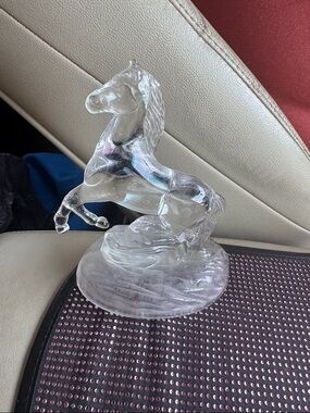 5.5” Clear Crystal Glass Horse Home Decor Figurine